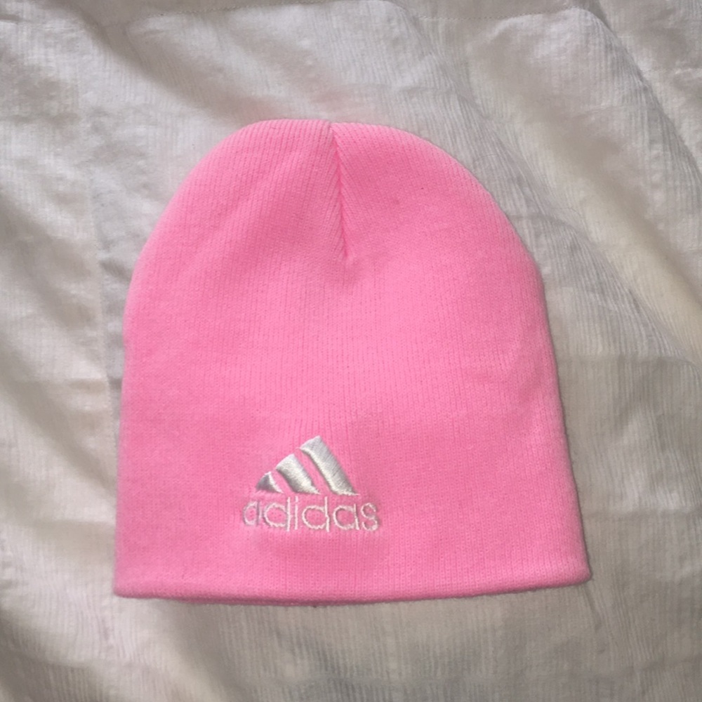 PINK ADIDAS BEANIE